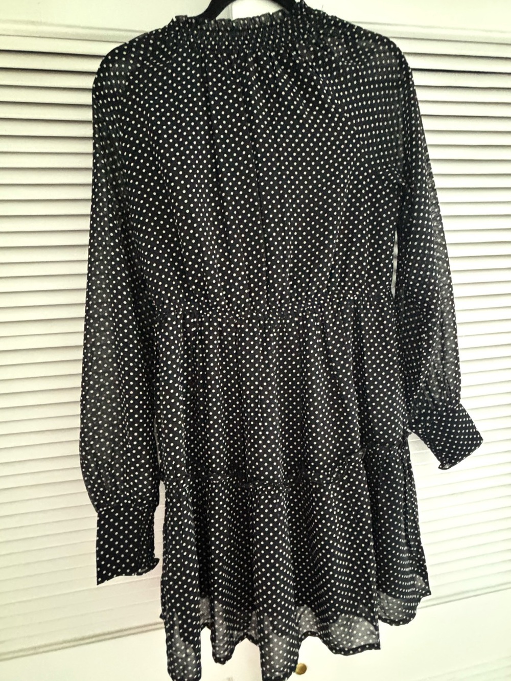 ONLY dress size M Trendy Polka Dot Long Sleeve Dress
